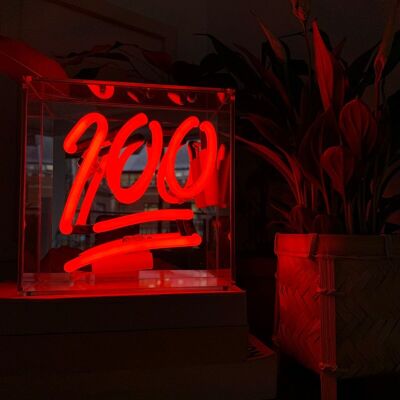 100' Mini Glass Neon Sign