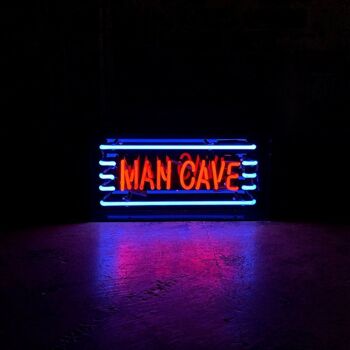 Enseigne néon en verre Man Cave 3