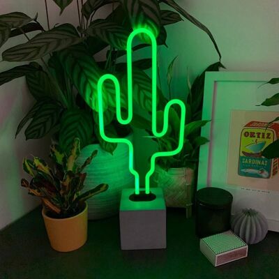 Insegna al neon "Cactus".