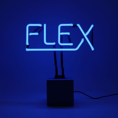 Neon 'Flex' Sign - Blue