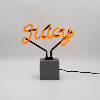 Enseigne Néon 'Juicy' - Orange 2