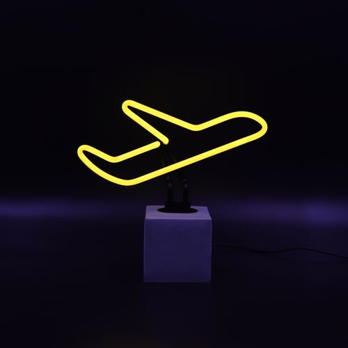 Neon 'Plane' Sign