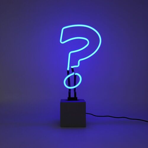 Neon 'Question Mark' Sign