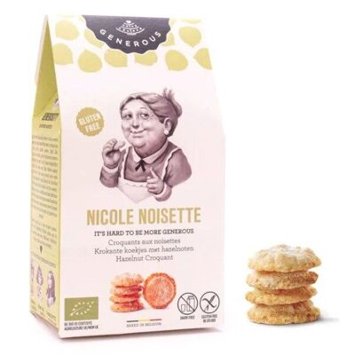 NICOLE CRUNCHY HAZELNUT COOKIE 100g - Box of 8 cases