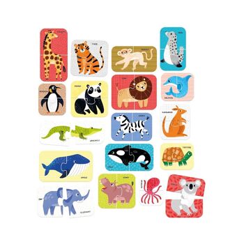 Puzzle Paires Animaux Sauvages 18m+ 3