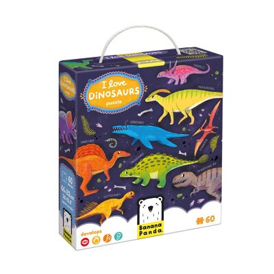 J'aime les puzzles de dinosaures 4+