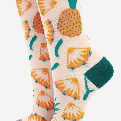 Women's Pineapple Fruit Bamboo Socks