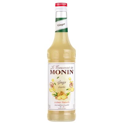 MONIN Concentrado de Jengibre para cócteles y limonada - Sabores naturales - 70 cl