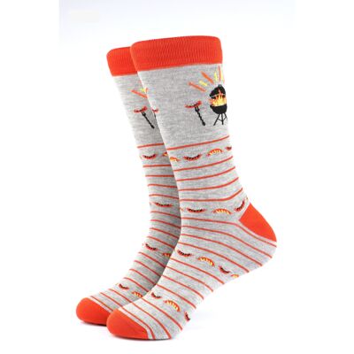 Men's King of The Grill BBQ Bamboo Socks