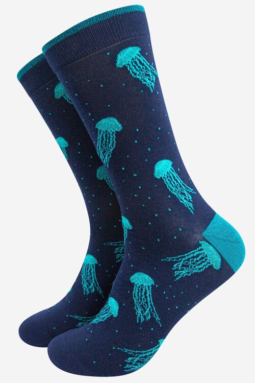 Men's Floating Jellyfish Bamboo Socks