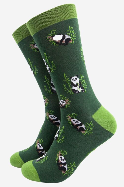 Men's Lazy Panda Bamboo Socks