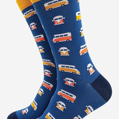 Men's Campervan Print Bamboo Socks