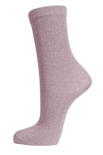 Chaussettes À Paillettes Femme Socquettes Scintillantes Dorées Shimmer Pink 1