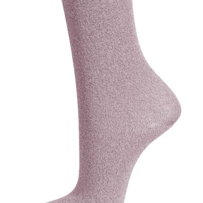 Womens Glitter Socks Gold Sparkly Ankle Socks Shimmer Pink