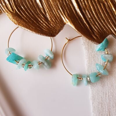 PRISCA AMAZONITE EARRINGS