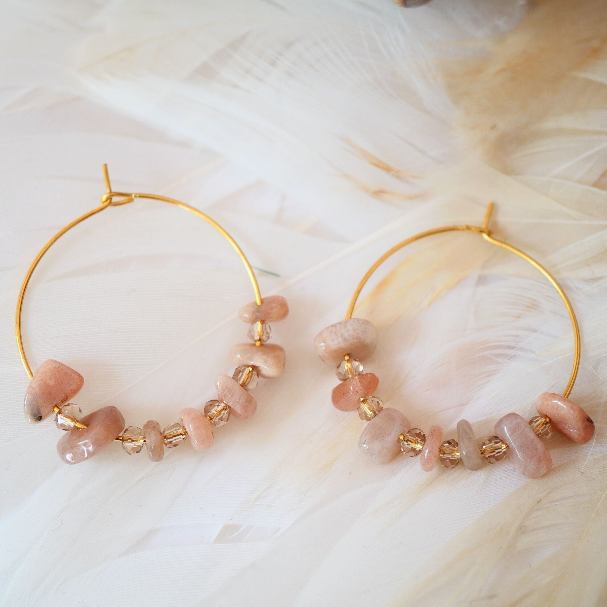 Prisca sunstone earrings
