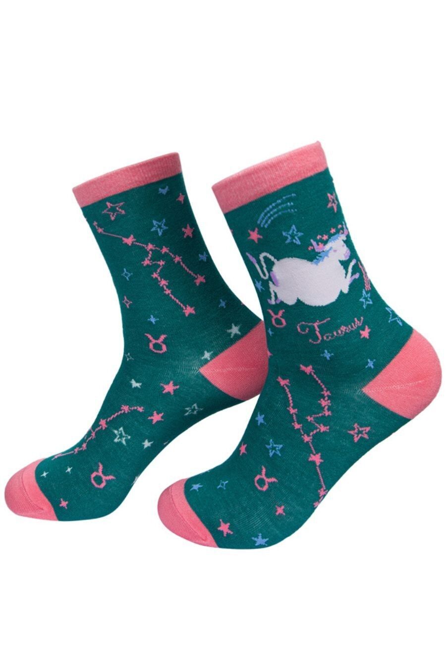 Damen-Socken aus Bambus, Stier, Horoskop, Sternzeichen, Sternbild, Söckchen