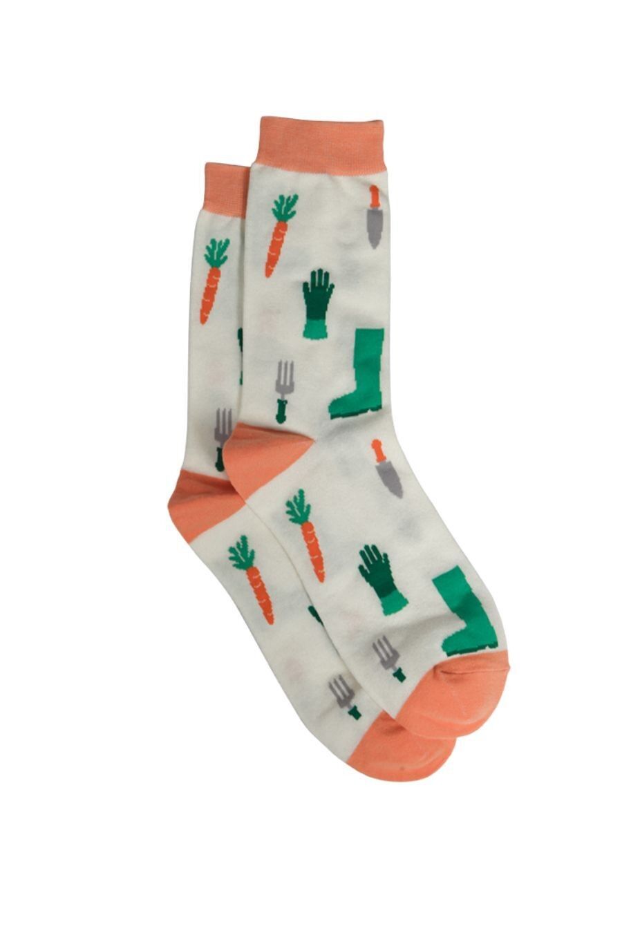 Herren-Gartensocken aus Bambus, Neuheits-Kleidersocken, Gartengeräte, Creme