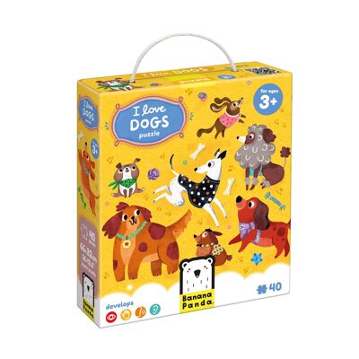 I Love Dogs Puzzle 3+