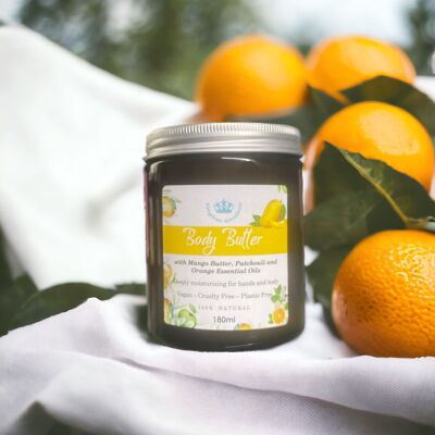 Body Butter with Mango Butter - Patchouli and Orange