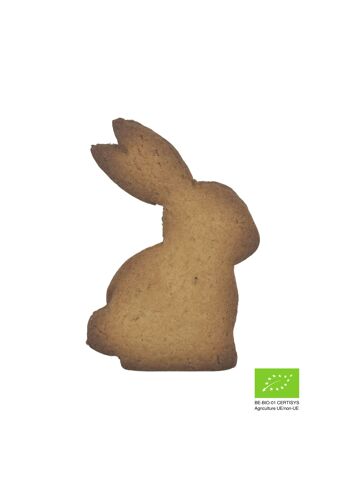 Pâques: Biscuit "les lapins à croquer" nature et chocolat  BIO/ORGANIC 2