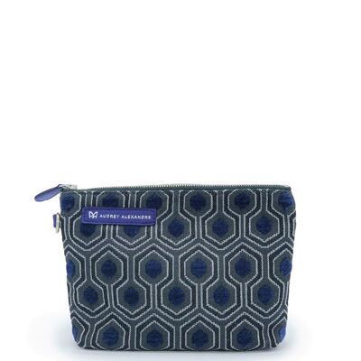 Sapphire Blue Jacquard Clutch Bag