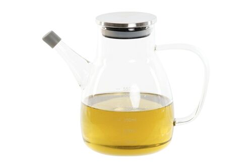 Aceitera Borosilicato Inox 17X10X15,5 550Ml PC202866