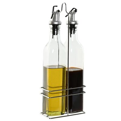 Öl-Essig-Behälter-Set, 2 Gläser, 13 x 6,8 x 32, 500 ml, PC212169