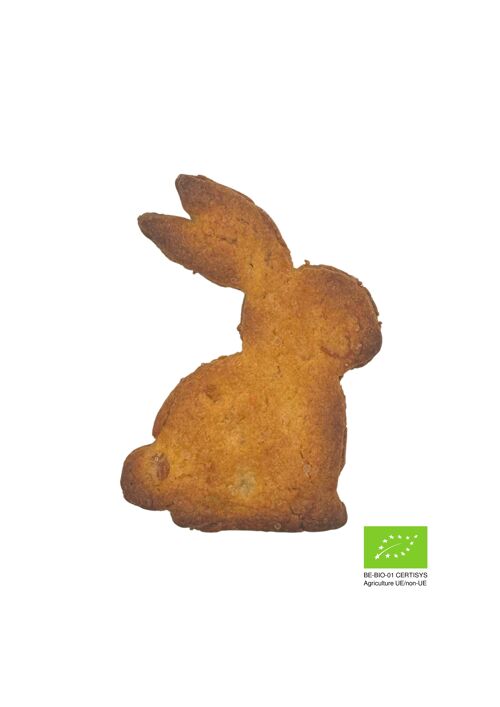 Pâques: Biscuit "les lapins à croquer" matcha et orange BIO/ORGANIC