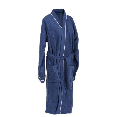 Bathrobe Set 2 Cotton 1X1X1 400Gsm Woman Blue TX210594