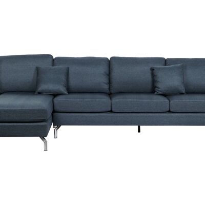 Sofa Poliester Metal 300X160X85 Azul MB206628