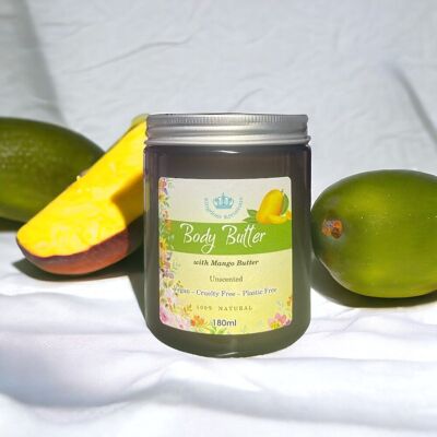 Beurre corporel au beurre de graines de mangue - Non parfumé