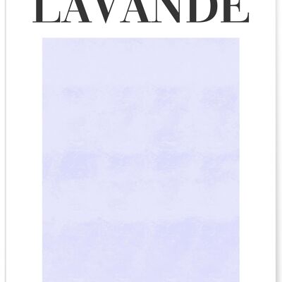 Affiche Violet Lavande