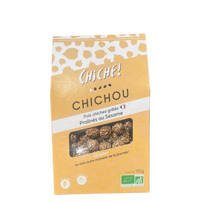 Chouchou-ORGANIC- Praline chickpeas with sesame 90g-GLUTEN FREE