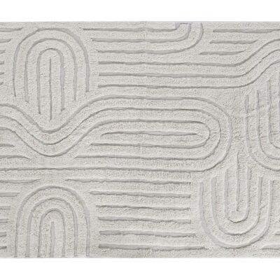 ALFOMBRA ALGODON 120X180X1,5 1950 GSM ARCOS CREMA TX207842