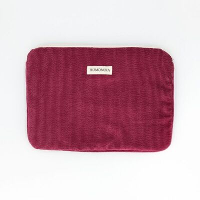 Passion Pink Corduroy Laptop Sleeve