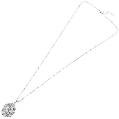Bronze Rod Necklace.With Black Diamond Glitter