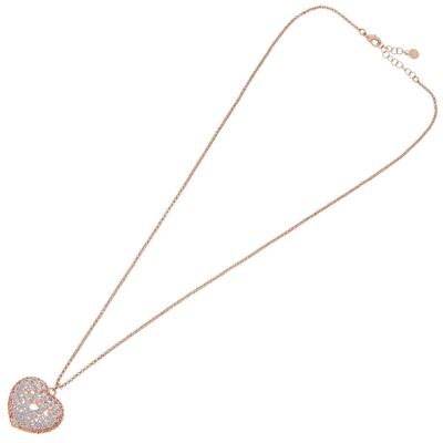 Collier en bronze rose avec paillettes