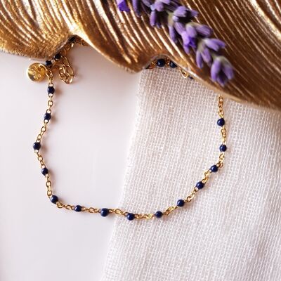 ANKLE CHAIN JULIA NAVY BLUE
