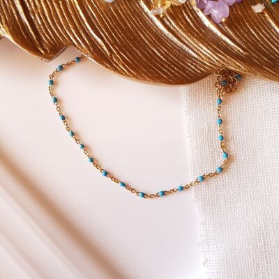 JULIA TURQUOISE ANKLE CHAIN