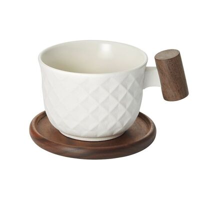 Cup "Minja", white, porcelain - 250ml
