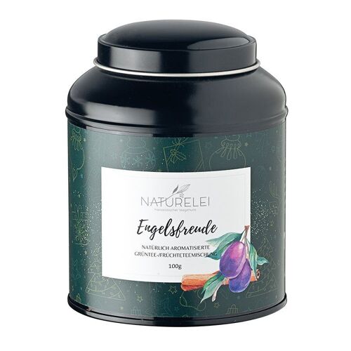 Engelsfreude - natürlich aromatisierte Grüntee-/Früchteteemischung - 100g - Black Edition