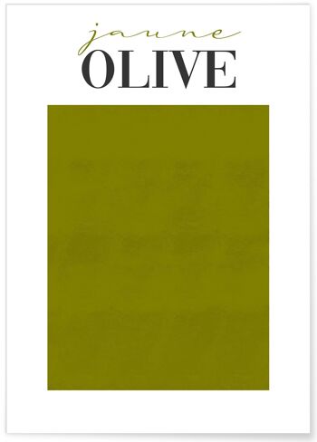 Affiche Jaune Olive 1