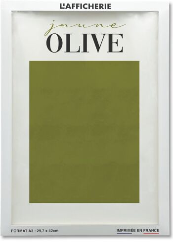 Affiche Jaune Olive 2