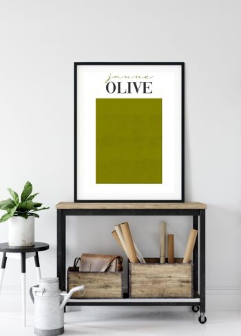 Affiche Jaune Olive 4