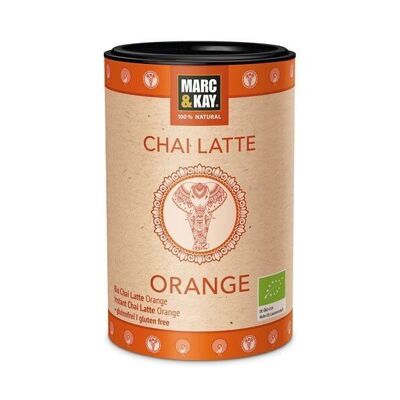 Marc & Kay Chai de chocolate orgánico para beber - Chai Latte Naranja - 250 g