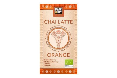 Marc & Kay Bio Trinkschokolade Chai - Chai Latte Orange - Tassenportion - 10 Stück