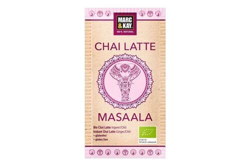 Marc & Kay Bio Trinkschokolade Chai - Chai Latte Masaala - Tassenportion - 10 Stück