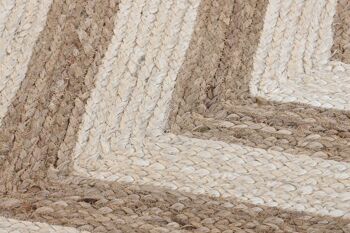 TAPIS COTON JUTE 120X180X1 2300 NATUREL TX204395 3