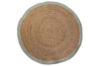 TAPIS EN JUTE COTON 200X200X1 2300 GSM NATUREL TX204438 1